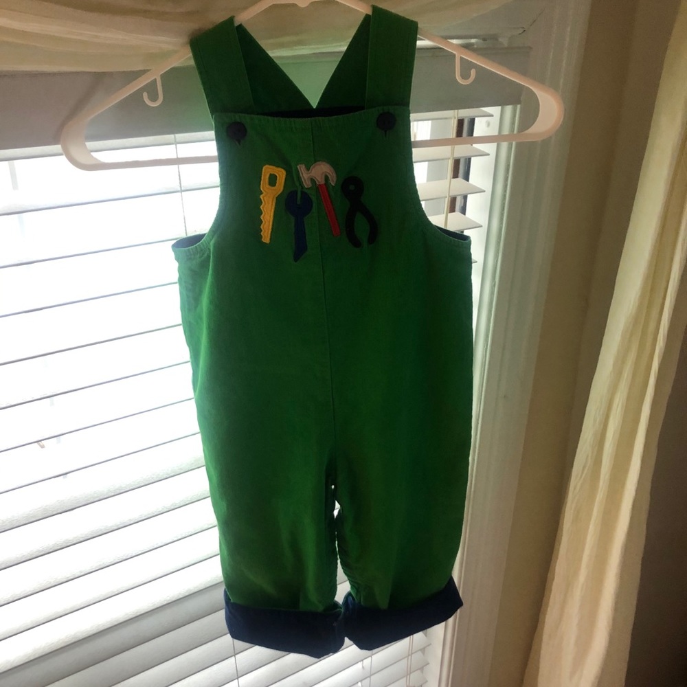 Florence Eiseman Corduroy Longall w/ Tools-9 mo